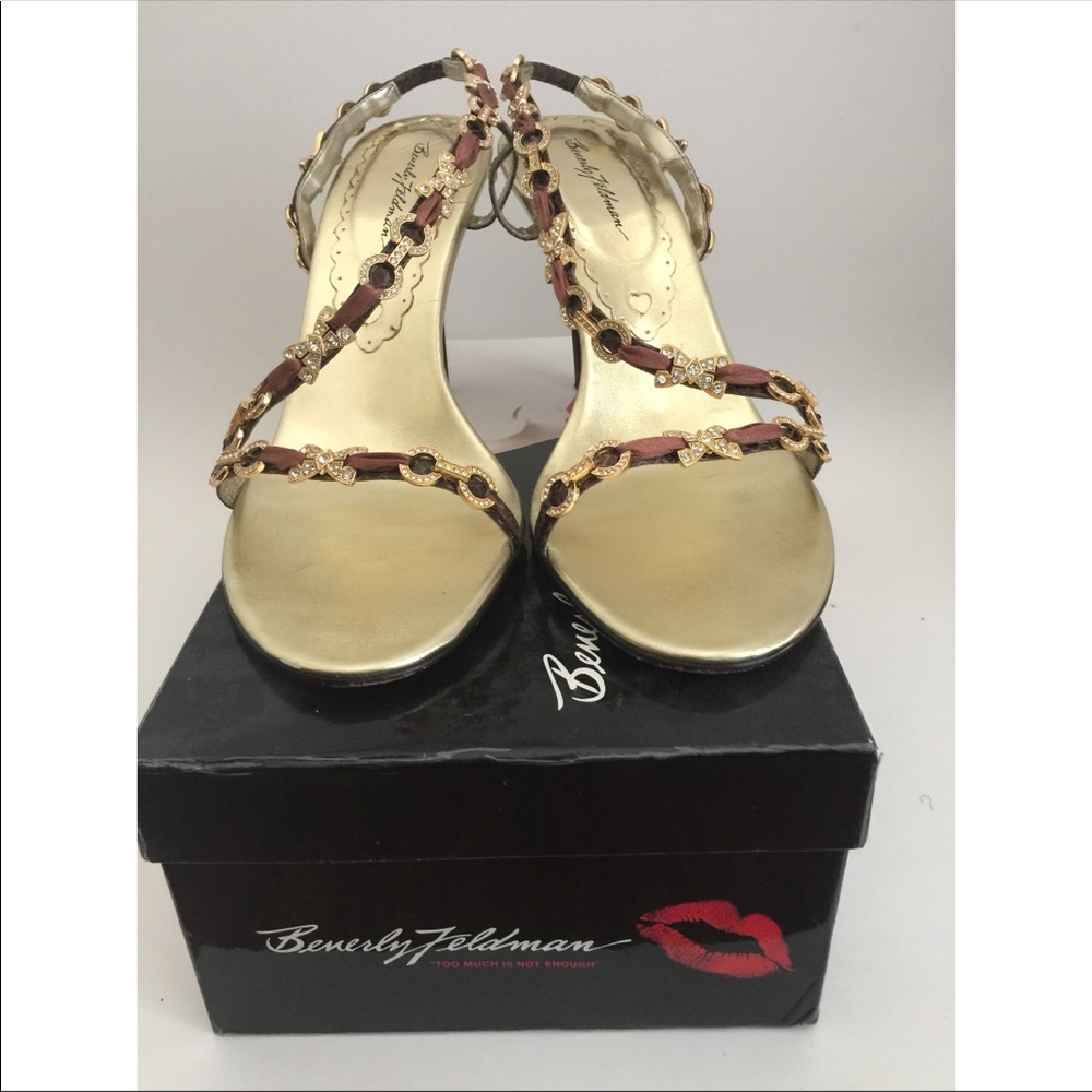 Jeweled high heels